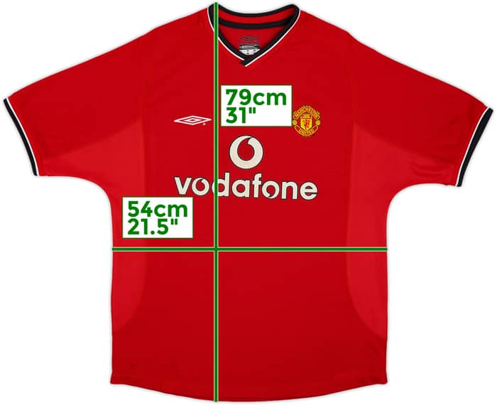 2000-02 Manchester United Home Shirt - 5/10 - (M)