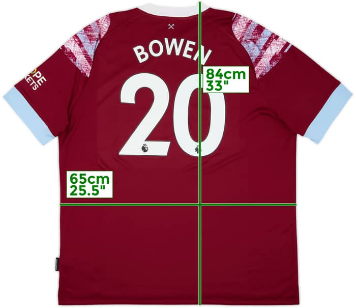 2022-23 West Ham Home Shirt Bowen #20 - 7/10 - (3XL)