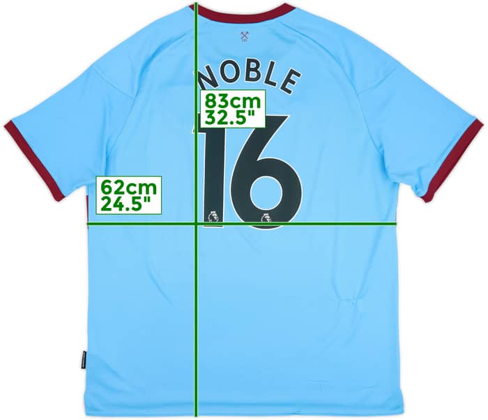 2020-21 West Ham Away Shirt Noble #16 - 6/10 - (3XL)