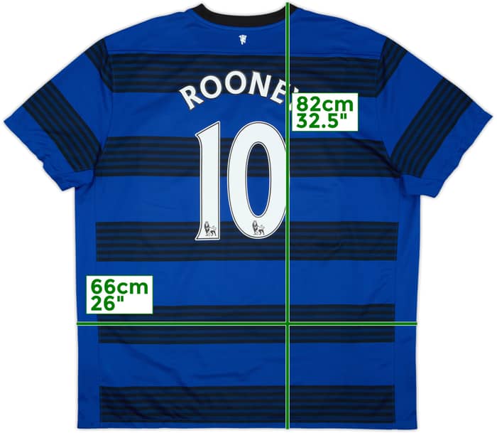 2011-13 Manchester United Away Shirt Rooney #10 - 6/10 - (3XL)