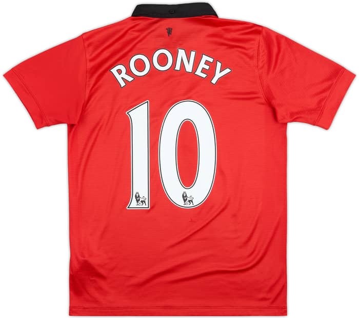 2013-14 Manchester United Home Shirt Rooney #10 - 8/10 - (XL.Boys)