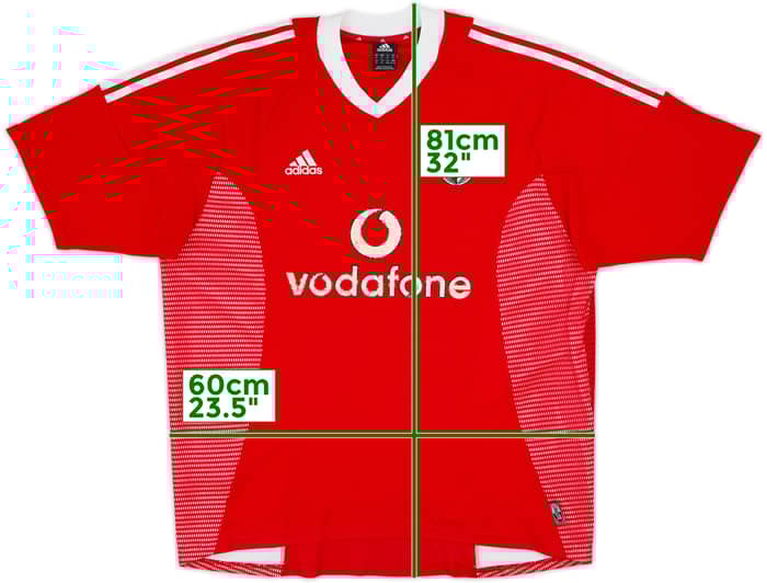 2002-03 Benfica Home Shirt - 5/10 - (XL)