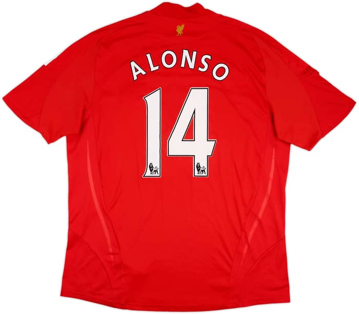 Camiseta de local del Liverpool 2008-10 Alonso #14 - 8/10 - (XXL)