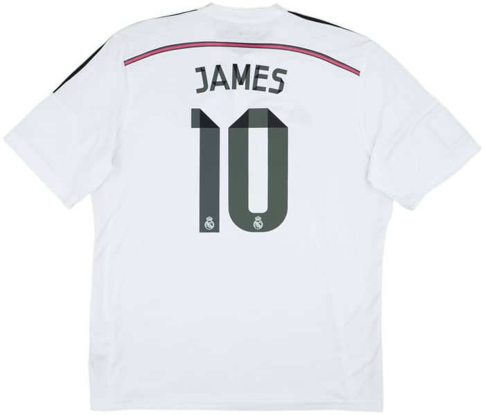 2014-15 Real Madrid Home Shirt James #10 - 7/10 - (XXL)