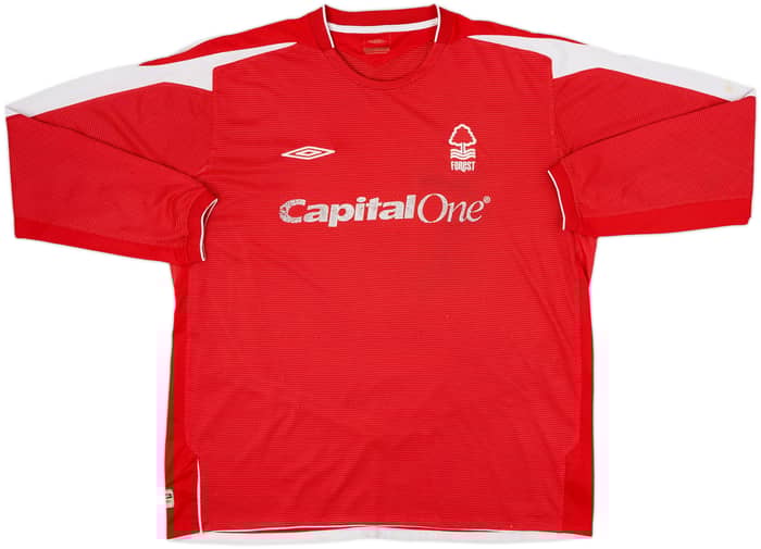 2004-06 Nottingham Forest Home L/S Shirt - 4/10 - (XXL)