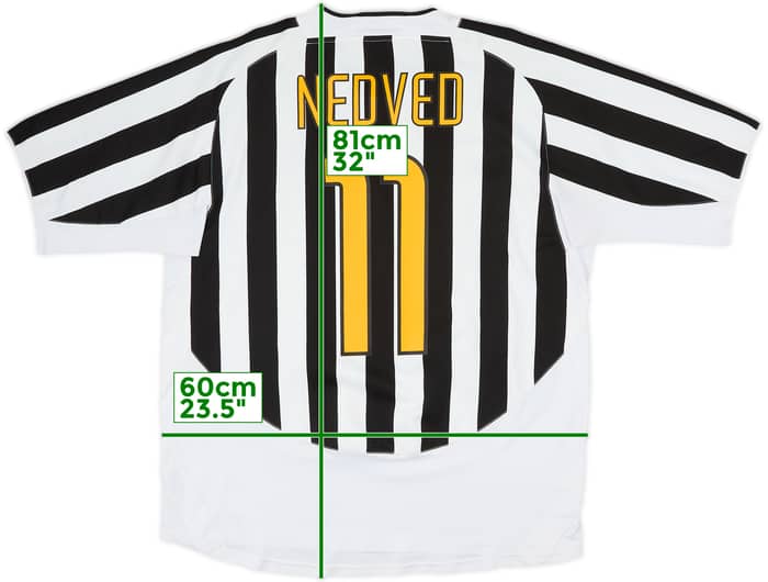 2003-04 Juventus Home Shirt Nedved #11 - 6/10 - (XL)