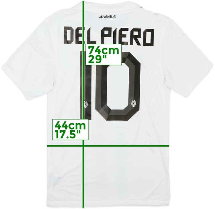 2010-12 Juventus Away Shirt Del Piero #10 - 8/10 - (S)
