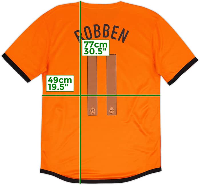 2012-13 Netherlands Home Shirt Robben #11 - 7/10 - (M)