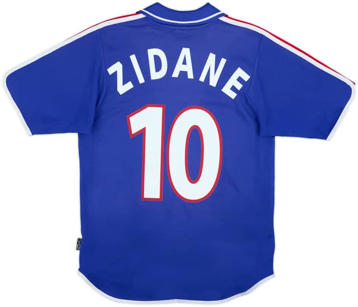 2000-02 France Home Shirt Zidane #10 - 8/10 - (S)