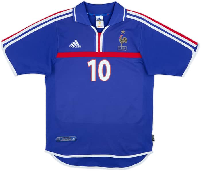 2000-02 France Home Shirt Zidane #10 - 8/10 - (S)