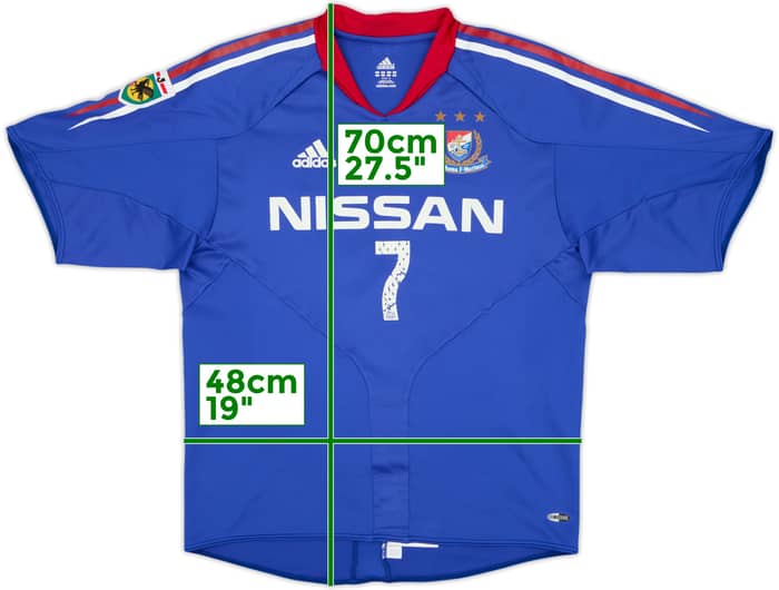 2004-05 Yokohama Marinos Authentic Home Shirt #7 - 7/10 - (S)