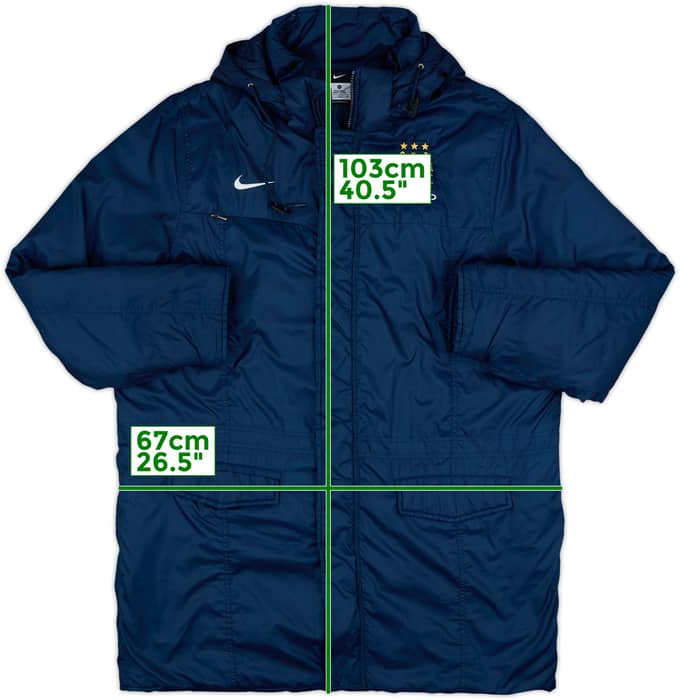 2013-14 Manchester City Nike Padded Bench Coat - 9/10 - (XL)
