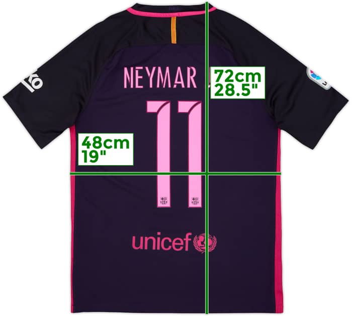 2016-17 Barcelona Away Shirt Neymar Jr #11 - 9/10 - (M)
