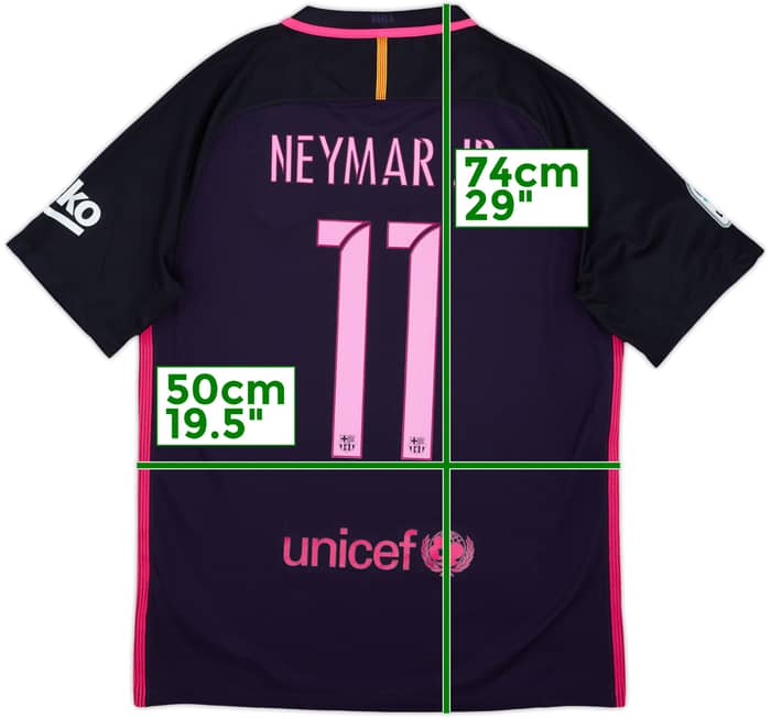 2016-17 Barcelona Away Shirt Neymar Jr #11 - 10/10 - (M)