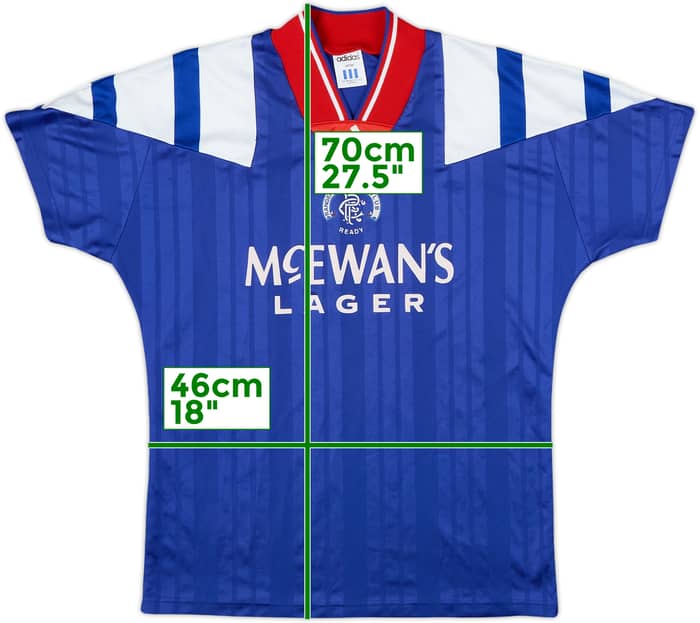 1992-94 Rangers Home Shirt - 8/10 - (XS)