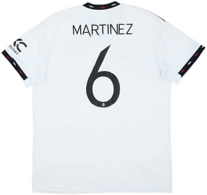 2022-23 Manchester United Away Shirt Martinez #6 - 6/10 - (XL)