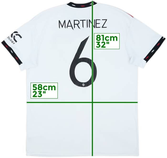 2022-23 Manchester United Away Shirt Martinez #6 - 6/10 - (XL)