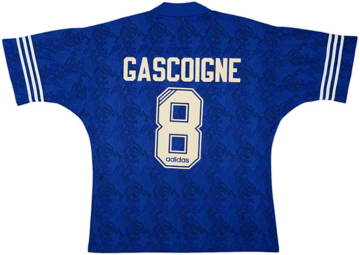 1994-96 Rangers Home Shirt Gascoigne #8 - 6/10 - (L/XL)