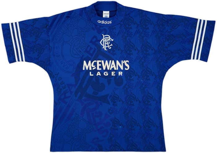 1994-96 Rangers Home Shirt Gascoigne #8 - 6/10 - (L/XL)