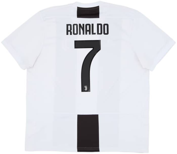 2018-19 Juventus Home Shirt Ronaldo #7 - 8/10 - (XL)