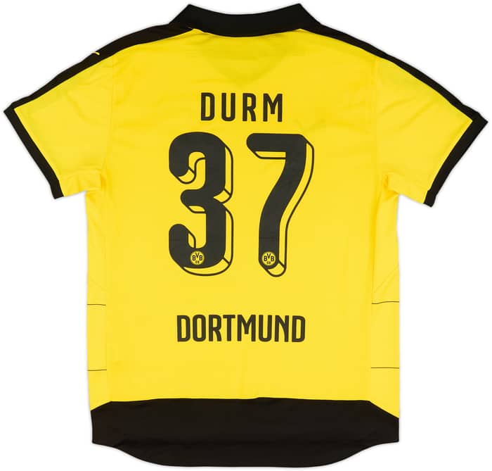 2015-16 Borussia Dortmund Home Shirt Durm #37 - 7/10 - (L)