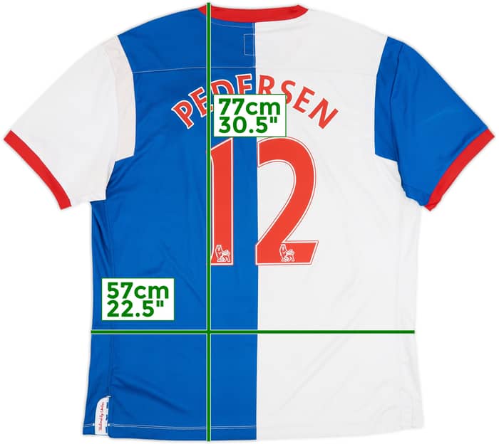 2011-12 Blackburn Home Shirt Pedersen #12 - 6/10 - (XL)