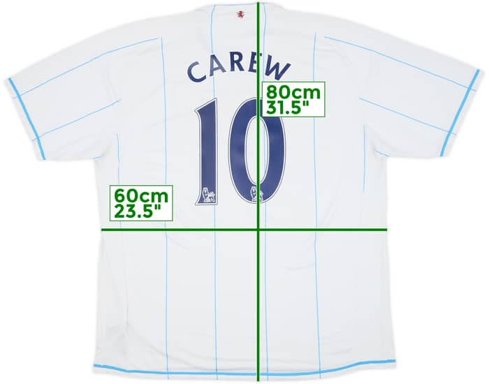 2007-08 Aston Villa Away Shirt Carew #10 - 6/10 - (XXL)