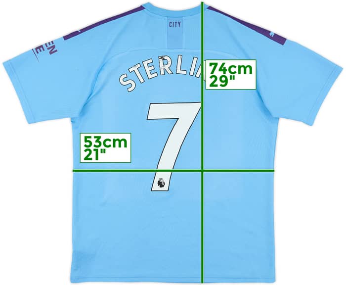 2019-20 Manchester City Home Shirt Sterling #7 - 5/10 - (L)