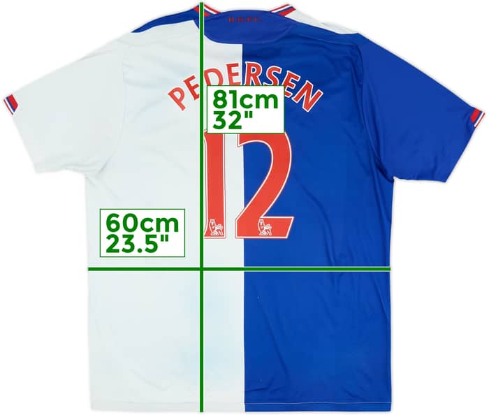 2009-10 Blackburn Home Shirt Pedersen #12 - 6/10 - (XL)