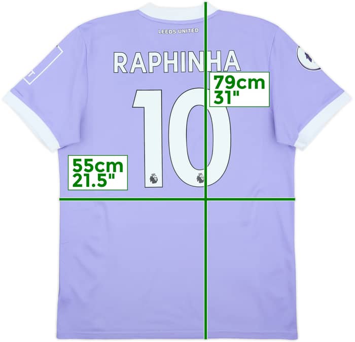 2021-22 Leeds United Third Shirt Raphinha #10 - 8/10 - (L)