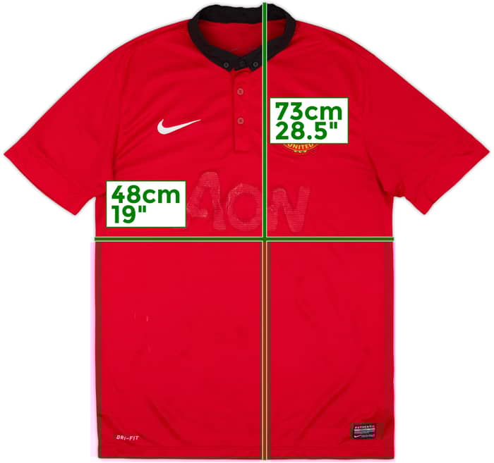 2013-14 Manchester United Home Shirt - 4/10 - (M)