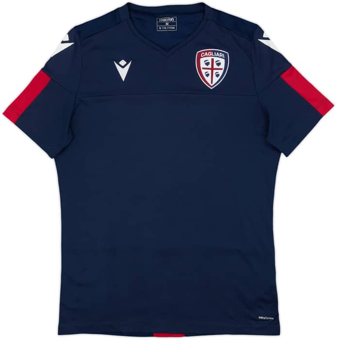 2019-20 Cagliari Macron Training Shirt - 8/10 - (M)