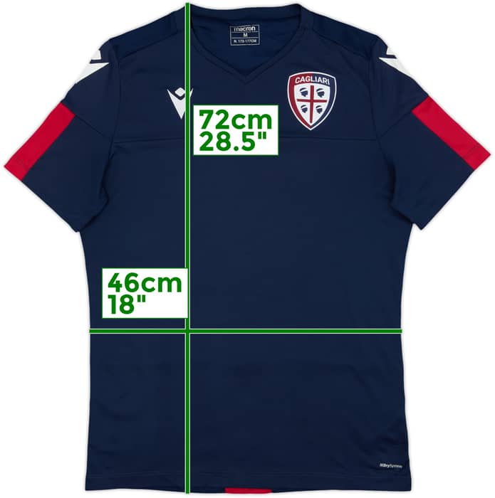 2019-20 Cagliari Macron Training Shirt - 8/10 - (M)