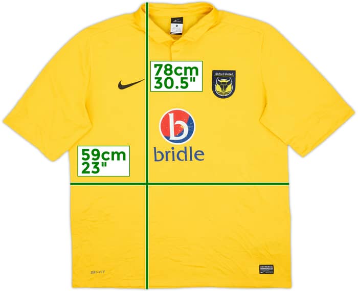 2012-13 Oxford United Home Shirt - 4/10 - (XL)
