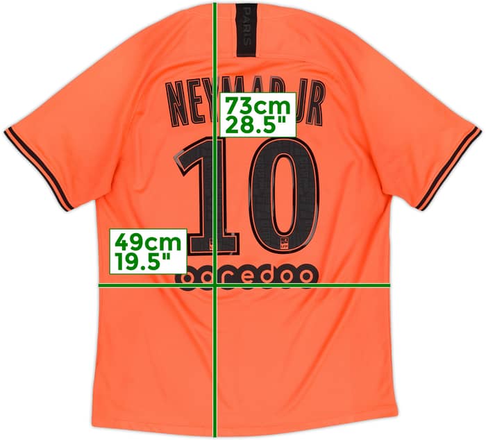 Camiseta de visitante del Paris Saint-Germain 2019-20 Neymar Jr #10 - 5/10 - (L)