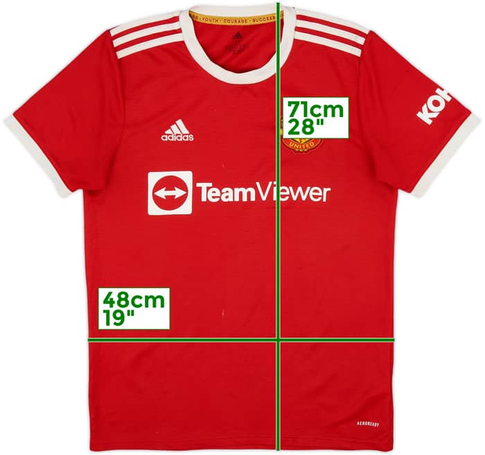 2021-22 Manchester United Home Shirt - 5/10 - (M)