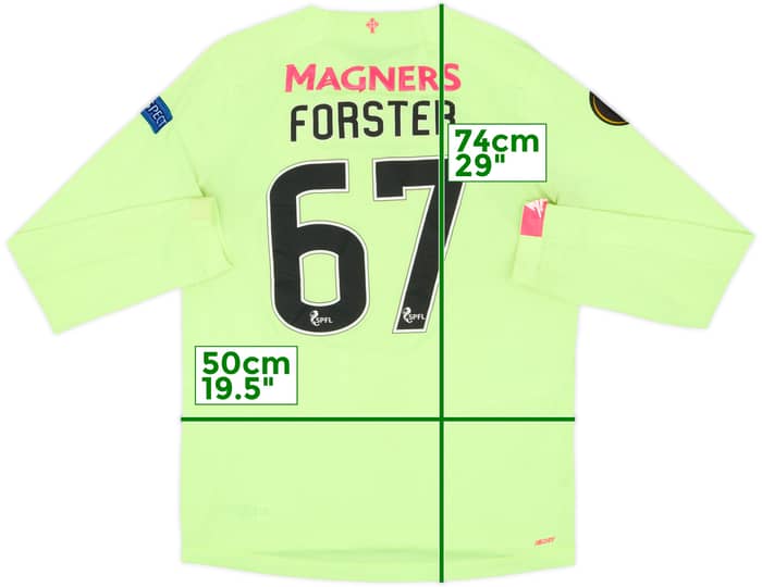 2019-20 Celtic GK Shirt Forster #67 - 6/10 - (M)