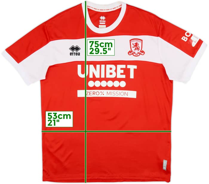 2024-25 Middlesbrough Home Shirt - 6/10 - (XL)