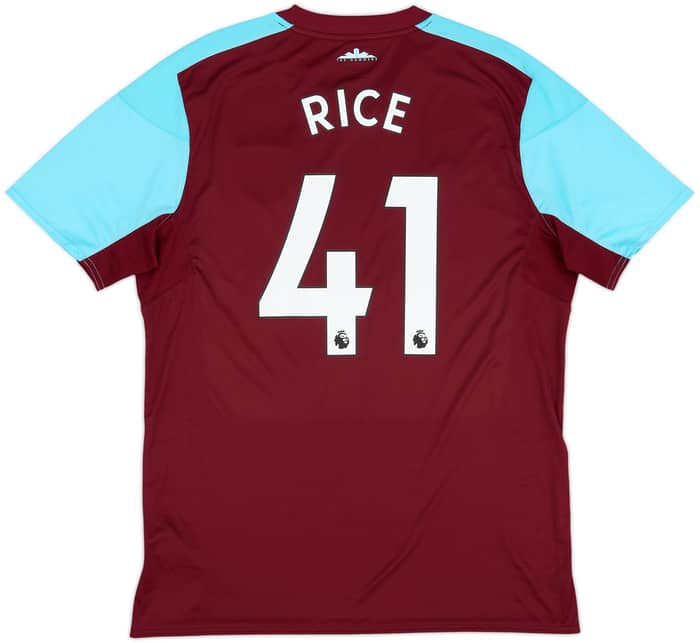 2017-18 West Ham Home Shirt Rice #41 - 8/10 - (XL)