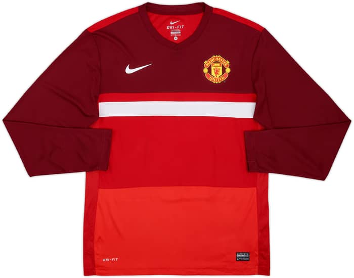 2011-12 Manchester United Nike Training L/S Shirt - 10/10 - (M)