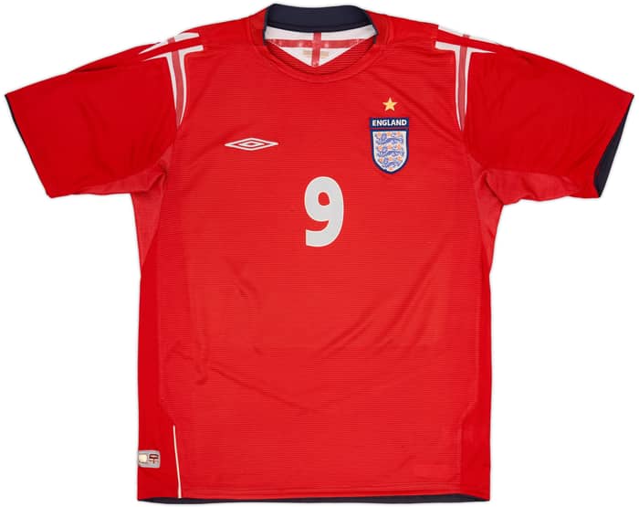 2004-06 England Away Shirt Rooney #9 - 5/10 - (L)