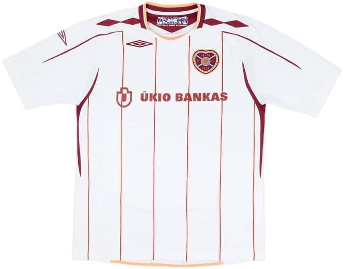 2007-08 Hearts Away Shirt - 8/10 - (L)