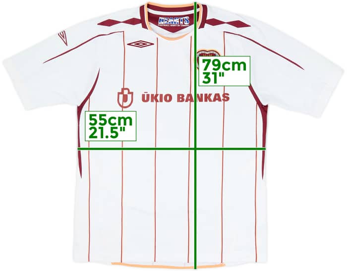 2007-08 Hearts Away Shirt - 8/10 - (L)