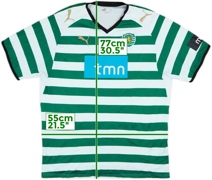 2008-09 Sporting CP Home Shirt - 7/10 - (XL)