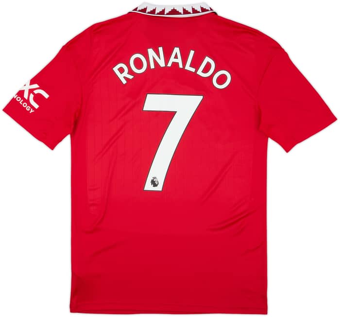 2022-23 Manchester United Home Shirt Ronaldo #7 - 10/10 - (XL.Boys)