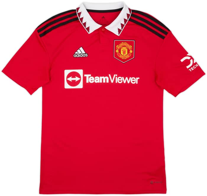 2022-23 Manchester United Home Shirt Ronaldo #7 - 10/10 - (XL.Boys)