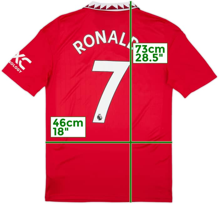 2022-23 Manchester United Home Shirt Ronaldo #7 - 10/10 - (XL.Boys)