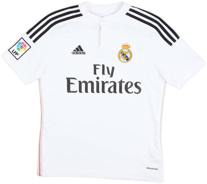 2014-15 Real Madrid Home Shirt Benzema #9 - 7/10 - (L.Boys)