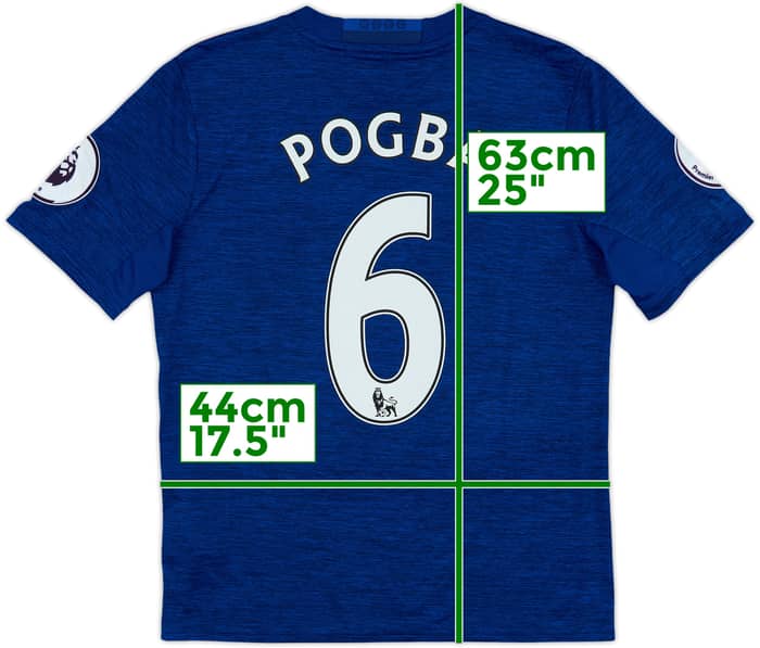 2016-17 Manchester United Away Shirt Pogba #6 - 8/10 - (L.Boys)