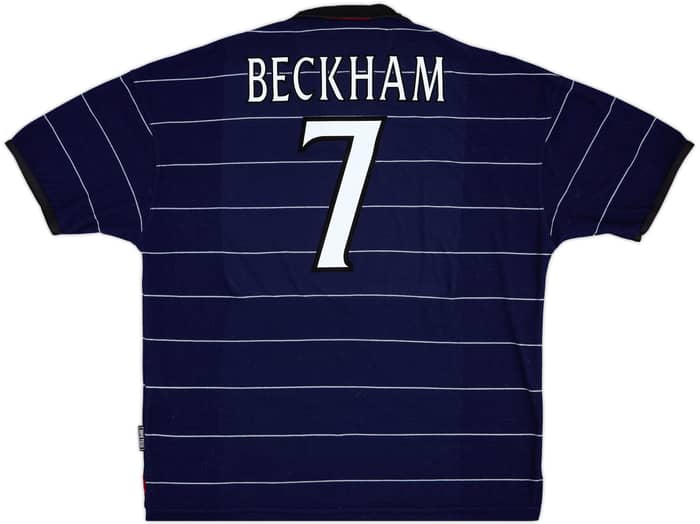 1999-00 Manchester United Away Shirt Beckham #7 - 9/10 - (XXL)